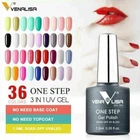 Venalisa ONE STEP Nail Gel Polish 3in1 UV LED LONG LASTING No need Base Top Coat