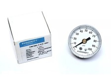 ASHCROFT 15-W-1005-H-01B-100 , Commercial Pressure Gauge, 0-100psi, Face 1.5"