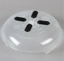 Microwave Plate Hover Anti-splash Cover Food Splatter Guard Magnetic Steam Vents