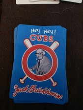 HEY HEY! CUBS Jack Brickhouse PLAYING CARDS Chicago Baseball History Pictures
