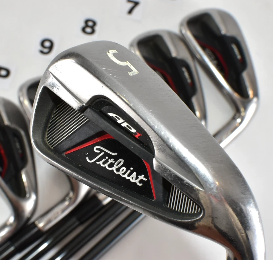 Titleist AP1 712 6p 5-6-7-8-9-Pw RH Golf Club Iron Set Stiff Rombax 60 Fujikura - Image 4 of 4