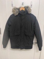 North Face Boys Girls McMurdo Hooded Jacket, TNF Black, Size XXL Bomber