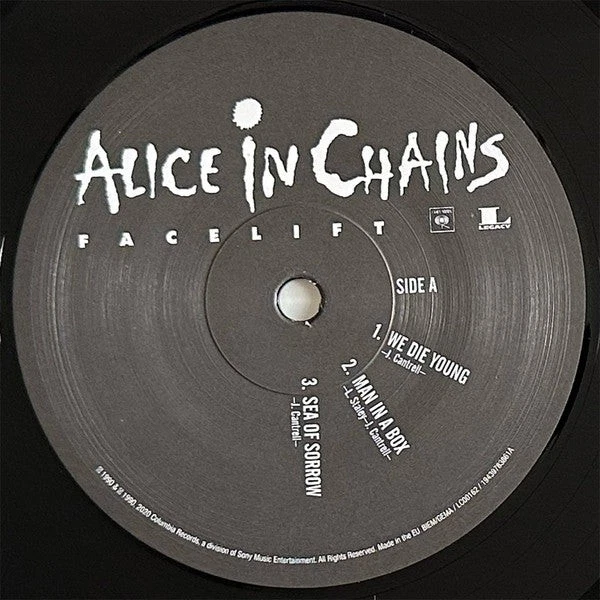 Alice In Chains - Facelift | 2‑LP 150g | Remastered w/ Download Insert | New - Image 2 of 4