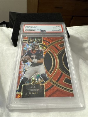 2023 Select CJ Stroud Red Disco Psa 10