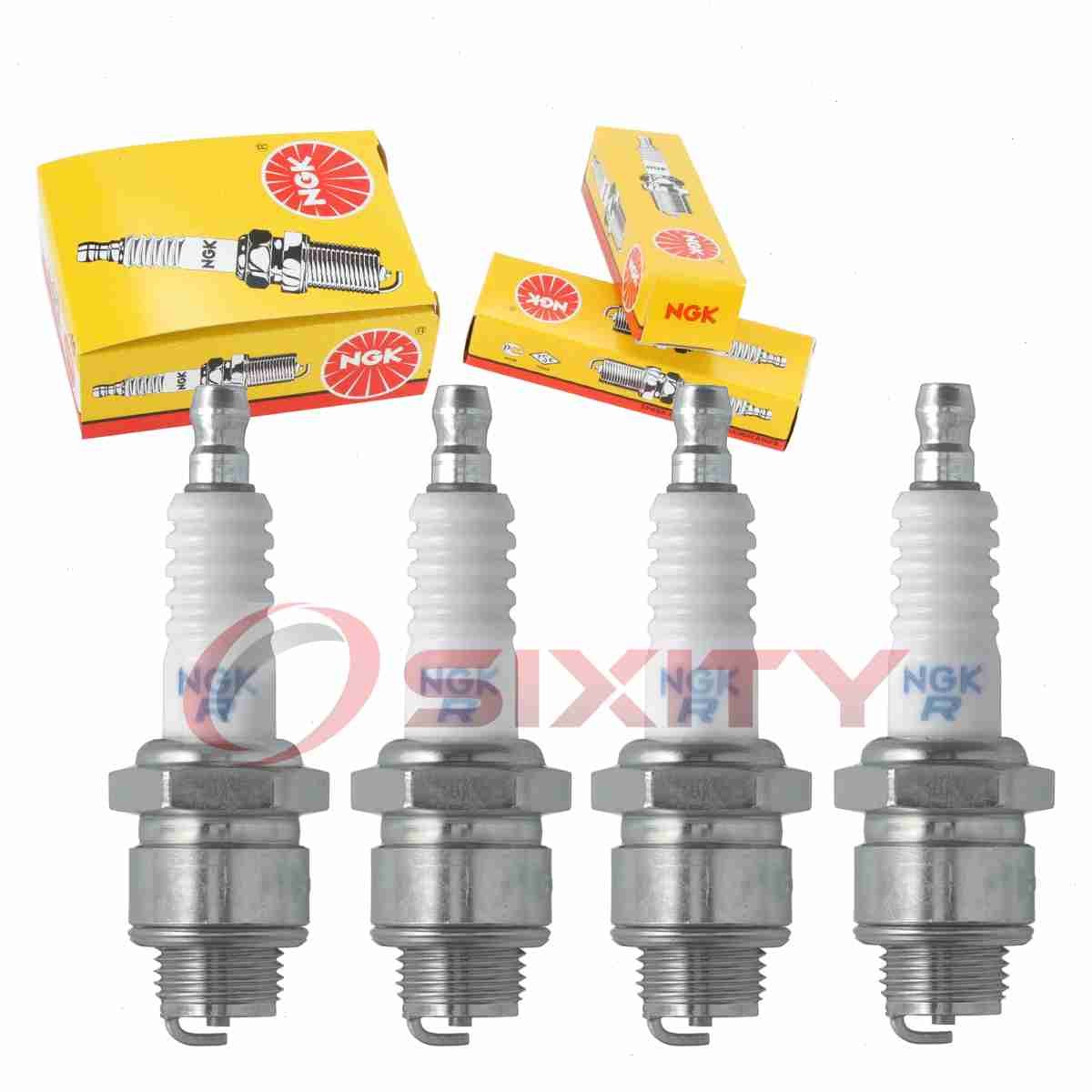 4 pcs NGK Standard Spark Plugs for 1964-1966 Jeep FC170 2.2L L4 - Engine Kit bf