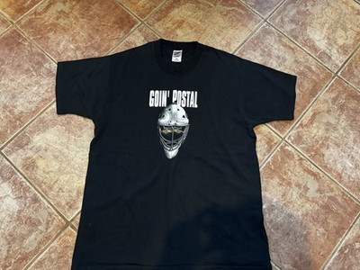 Black vintage hockey mask priority mail goin  postal shirt super Rare