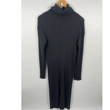 Everlane Womens Ribbed Knit Sweater Maxi Dress S Grey Minimalist Capsule Chic
