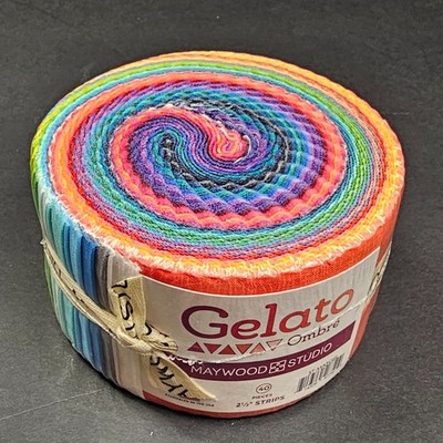 Maywood Studio Gelato Ombre Jelly Roll 40pc 2.5'' Strips ST-MASGEL
