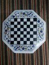 Natural Marble Chess Set Classic Strategy Board Game with Pieces