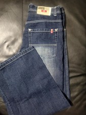 Southpole Y2K Wide Leg Baggy Red Tab Jeans Mens Size 36 Hip Hop Skater Urban