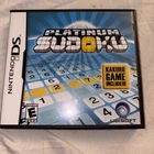 Platinum Sudoku (Nintendo DS, 2007) - European Version