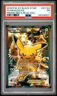 2016 POKEMON XY BLACK STAR PROMO RED & BLUE COLLECTION FULL ART/PIKACHU EX PSA 1