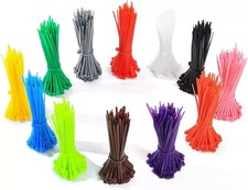1200 Pcs Mixed Colored Zip Ties, 4 Inch Multicolor Self-Locking Nylon Cable Zip