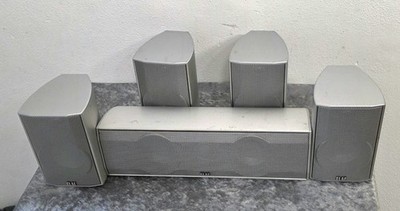 Elac Cinema XL 2-Wege Center Lautsprecher silber gebürstetes Alu 80 W