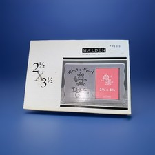 Vtg 1999 Malden Baby Girl Picture Frame   What A Whirl It  s A Girl   2.5  X 3.5