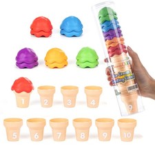 Number 1-10 Ice Cream Counting Cones Educational Number Matching Learning...