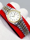 Works [n MINT] 24mm Seiko 1994 Two Tone White Dial Quartz Vintage Womens Watch