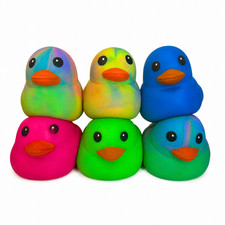 Sunny Days Squeezy Duck Tie Dye Laffy Quacks Squishy Duck Viral AUTHENTIC New