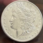 1889 P Morgan Silver Dollar ~ UNC AU/BU ~ FROM MS COLLECTION ~ 90% Silver $1