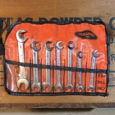  Williams Superwrench Angled Open End Wrench Set 7/32"- 7/16", USA 