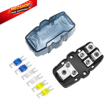 RECOIL ZMFH12 2-Way Mini-ANL Fused Distribution Block, 1 X 0/2/4 Gauge Black