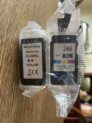 246XL Color Ink Cartridge For Cannon Printer - New, Sealed 