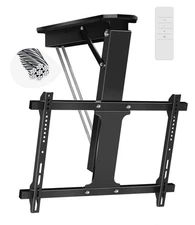 Electric Ceiling TV Mount with Remote, Motorized Ceiling Mount TV Bracket Fli...