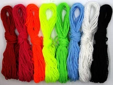 80 Yoyo String (10 Each - Florescent Lime Green, Yellow, Orange,Blue ,Rose ,Red