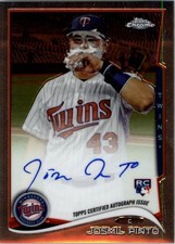 2014 Topps Chrome Rookie Autographs #24 Josmil Pinto Auto - BB