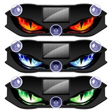 Solar LED Devil Eye Dynamic Car Light, Wireless Anti-Collision Window Decor Lamp