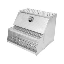 302825 Aluminum Side Mount Truck Tool Box Saddle Step Storage Organizer Sl