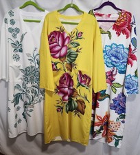 Group Lot of 3 NIP Pocket Summer Midi Length 3/4 Sleeve Dresses Sz XL