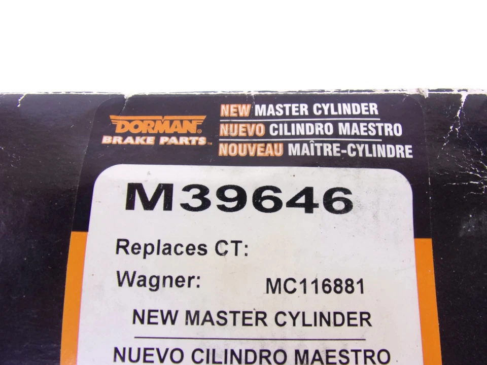 Cilindro maestro de freno Dorman nuevo M39646 ~ nuevo en caja ~ Foto 2 de 4