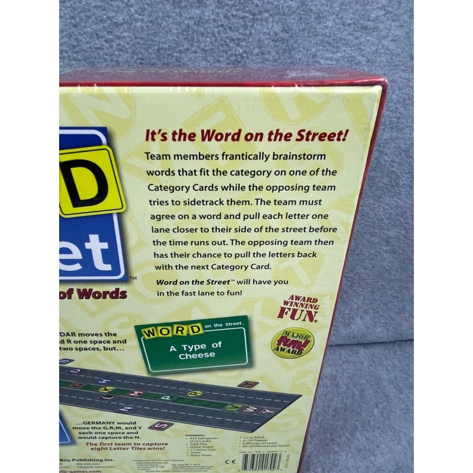 Jack Degnan’s WORD ON THE STREET Board Word Game 2010 MENSA Award Winner Sealed - Image 3 of 3