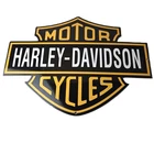 Vintage Harley Davidson Motorcycles Sign - Porcelain Gas Service Station Sign