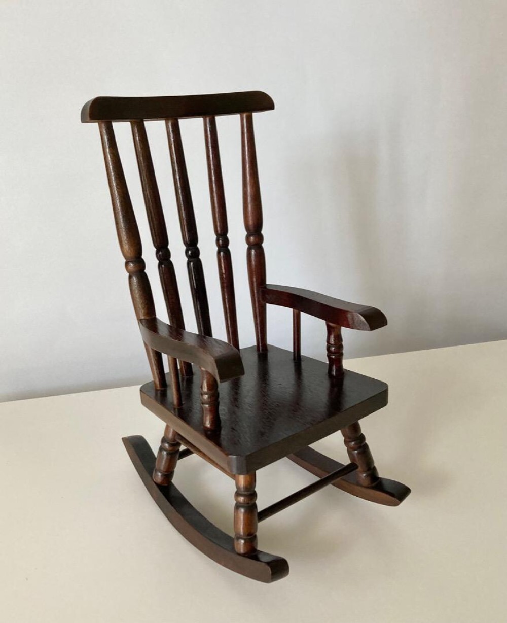 Mademoiselle Jeje Sekiguchi doll vintage with retro wooden chair