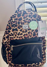 Herschel Supply Co Nova Sprout Diaper Backpack Leopard 13  Laptop Bag W/changing