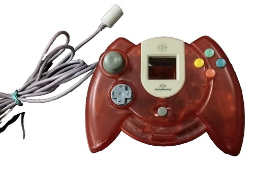 clear red Sega Dreamcast Launch Edition Console (NTSC)+1 original
