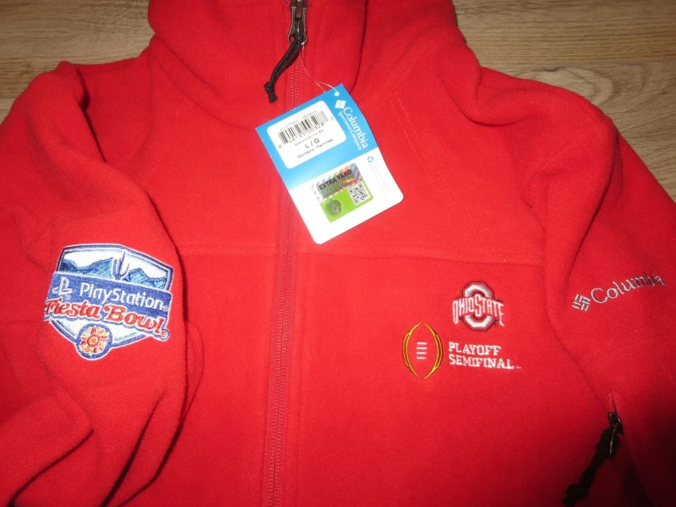 Ohio State Buckeyes OSU Fútbol Columbia Chaqueta Polar Mujer LG L NUEVA NUEVA CON ETIQUETAS  Foto 2 de 4