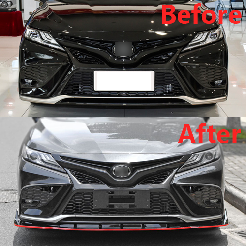 Front Lip JDM V2 for 2021-2024 Toyota Camry Compatible Front Bumper Bo