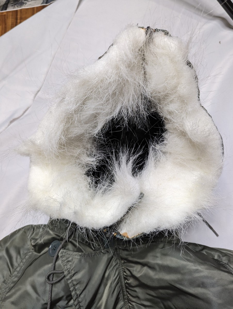 Vintage ALPHA INDUSTRIES N-2B Flying Mans Fur Hooded Parka Vintage ALPHA INDUSTRIES N-2B Flying Mans Fur Hooded Parka