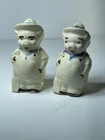 Vintage Shawnee Pottery Farmer Pig Salt & Pepper Shakers