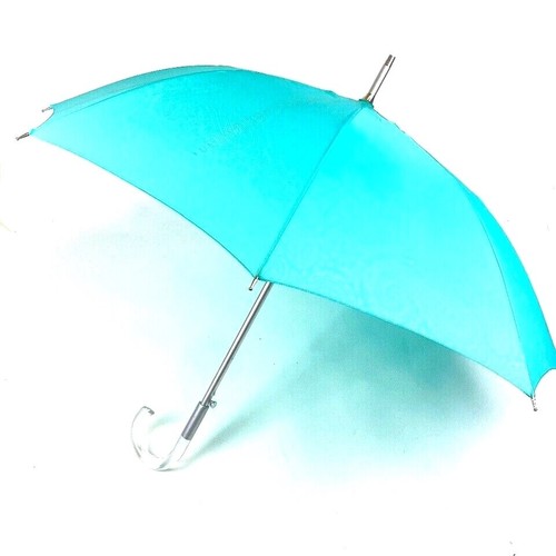 Ombrello donna auto stick paisley paramecio turchese manico lucite - Foto 1 di 4