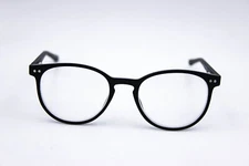 Modern Optical Grammar Black Matte Round Eyeglasses Frames 45-17-125