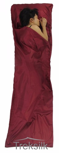 TREKSILK Silk Liner Sleeping Bag Hostel Travel Inner Sheet Sleep Sack Backpack - Picture 69 of 123