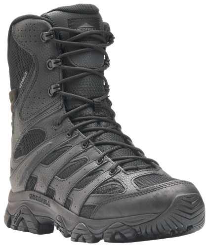 Merrell J003907 MOAB 3 Waterproof Tactical Side-Zip Duty Boots for Men - Black -