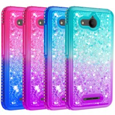 Estuche de lujo para Alcatel Tetra brillante diamante líquido brillo niña/mujer