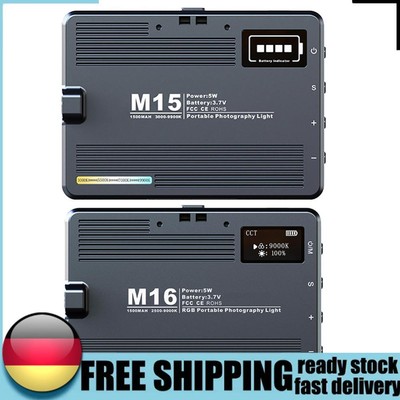 3000-9900K 1500mAh LED Video Lights Rechargeable Soft Light Panels Convenient