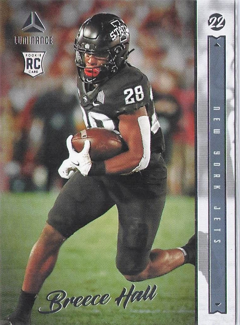 2022 Panini Luminance #108 Breece Hall Rookie RC Jets