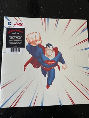SUPERMAN - THE ANIMATED SERIES [MONDO RED COLOUR DIE CUT 7'' vinyl
